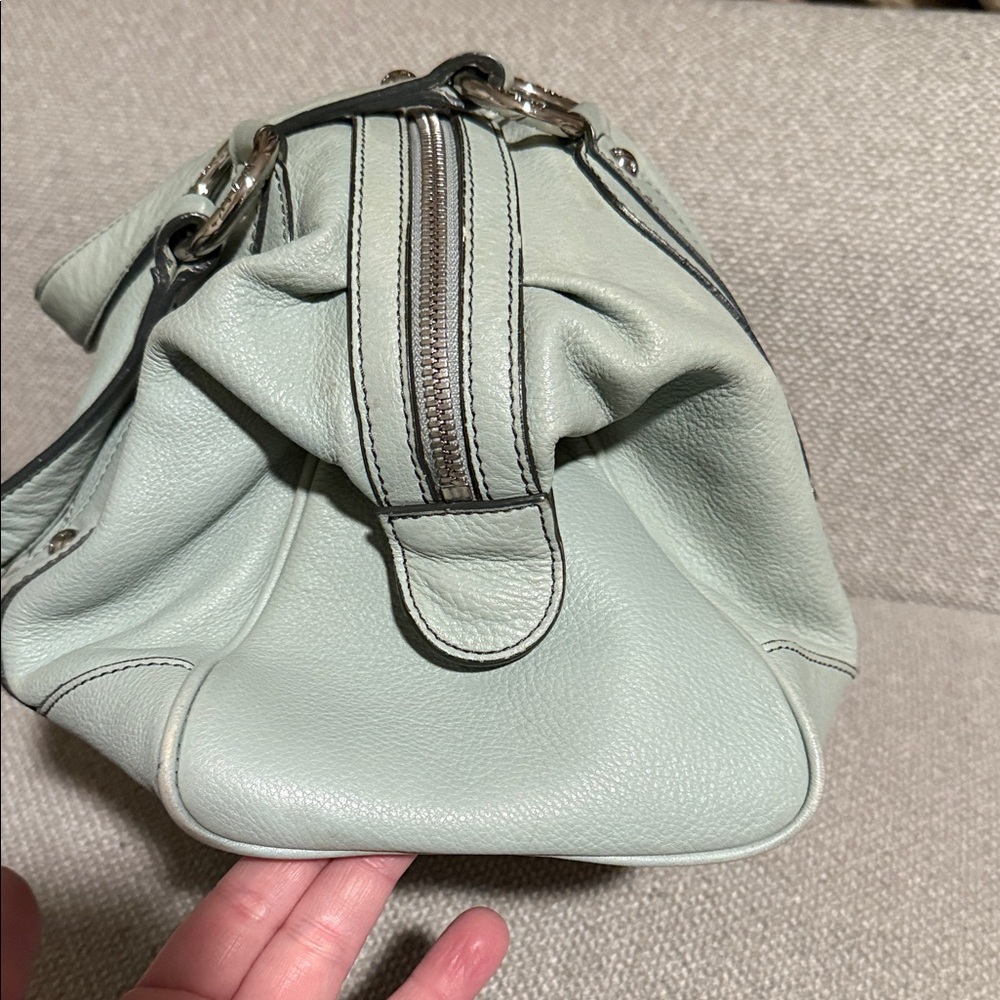 MCM Mint Green Satchel Bag - Picture 10 of 16